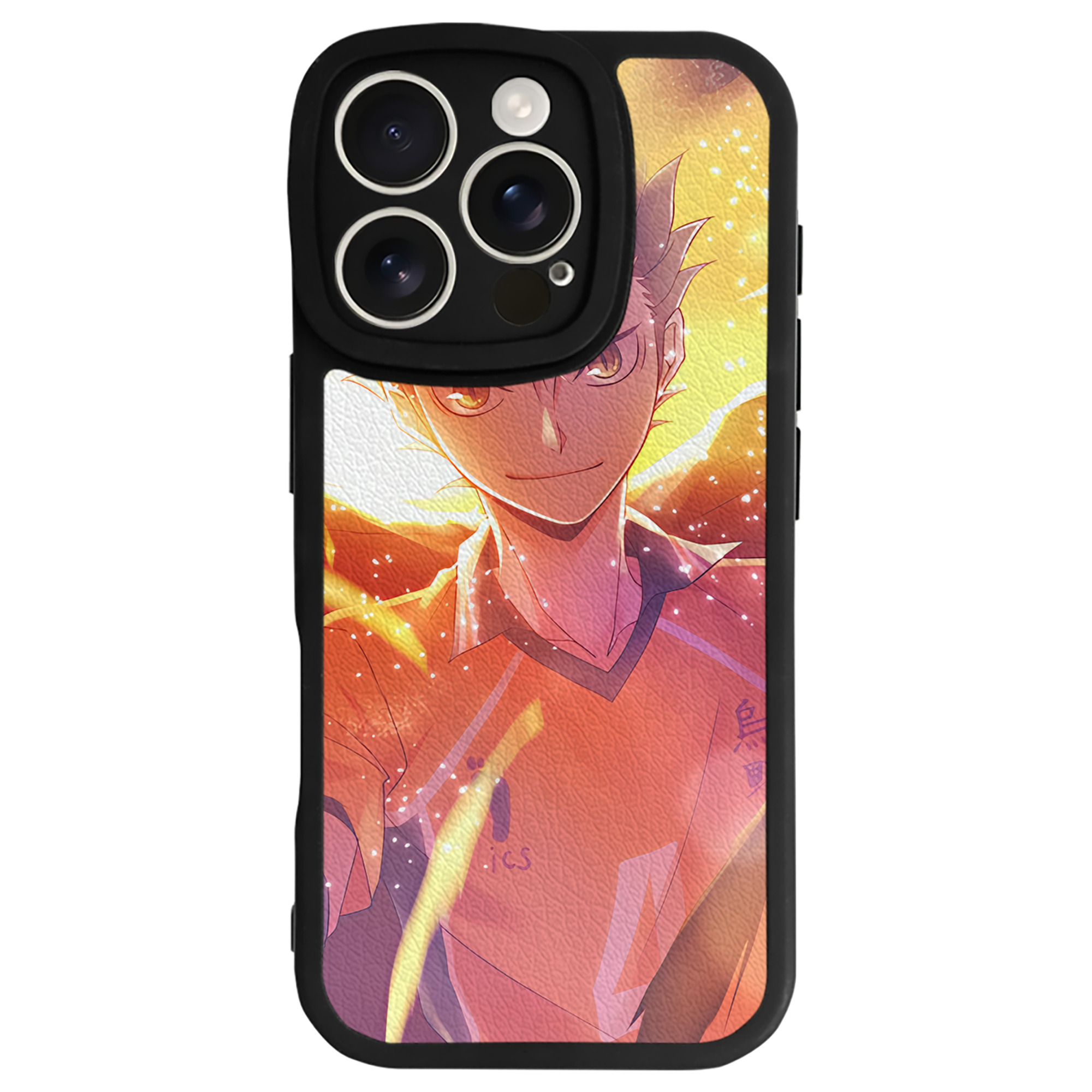 （画像用） ハイキュー!! Haikyu!! 【iPhone 16シリーズ対応】シリコンスマホケース（レザー調） 材質：シリコン